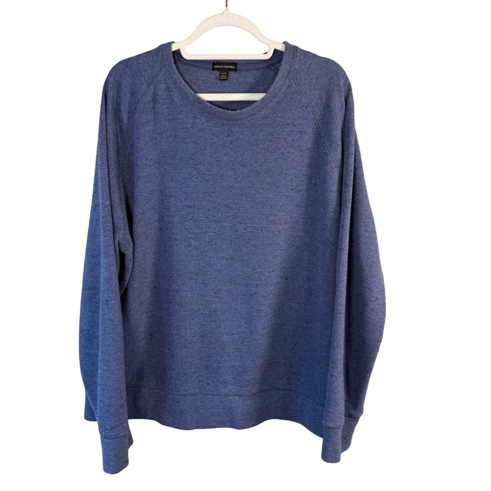Banana Republic Blue Crewneck Sweatshirt Size XL Minimalist Casual Relaxed